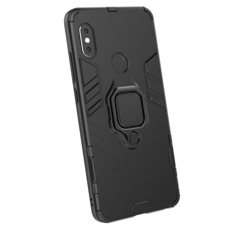 Hülle Xiaomi Redmi Note 5 Schwarz Widerstandsfähiger Ring