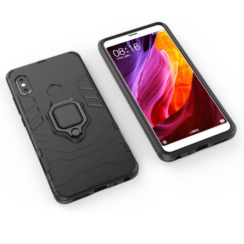 Hülle Xiaomi Redmi Note 5 Schwarz Widerstandsfähiger Ring