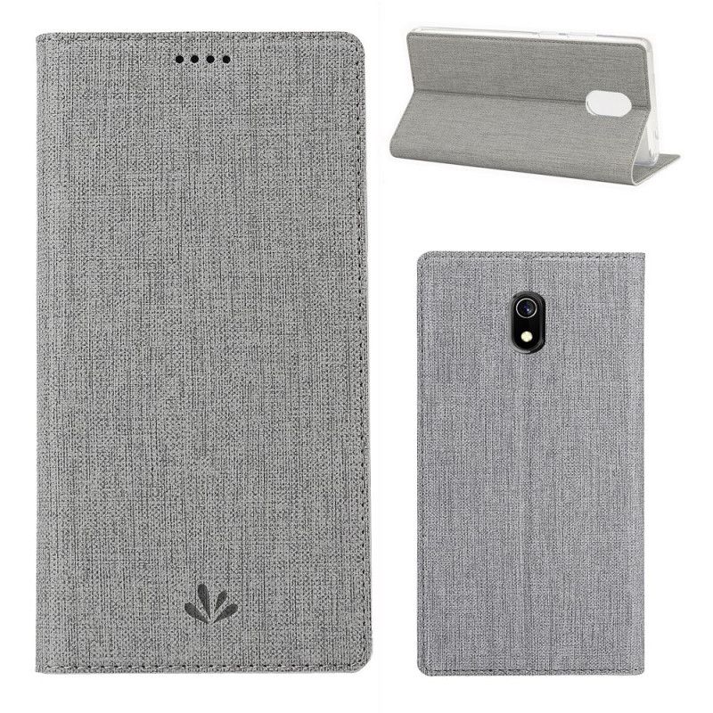 Flip Case Xiaomi Redmi 8A Schwarz Strukturiert