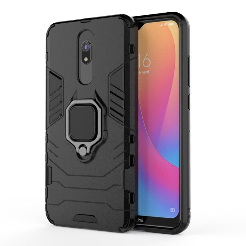 Hülle Für Xiaomi Redmi 8A Schwarz Widerstandsfähiger Ring