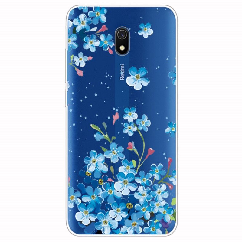 Hülle Für Xiaomi Redmi 8A Strauß Blauer Blumen