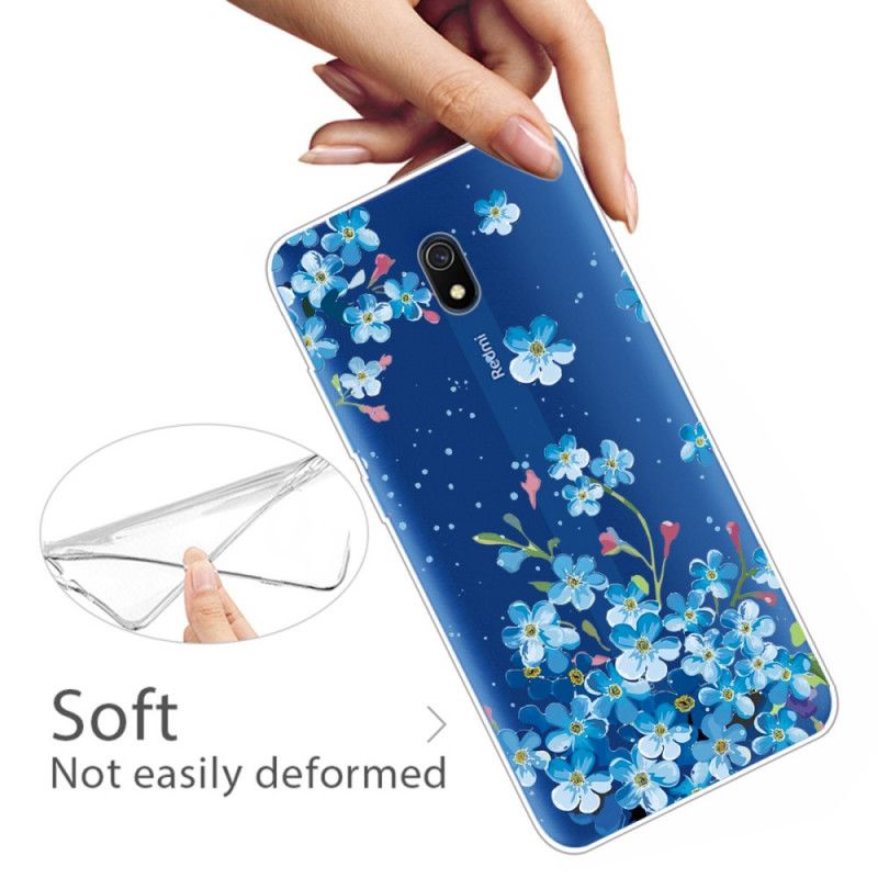 Hülle Für Xiaomi Redmi 8A Strauß Blauer Blumen