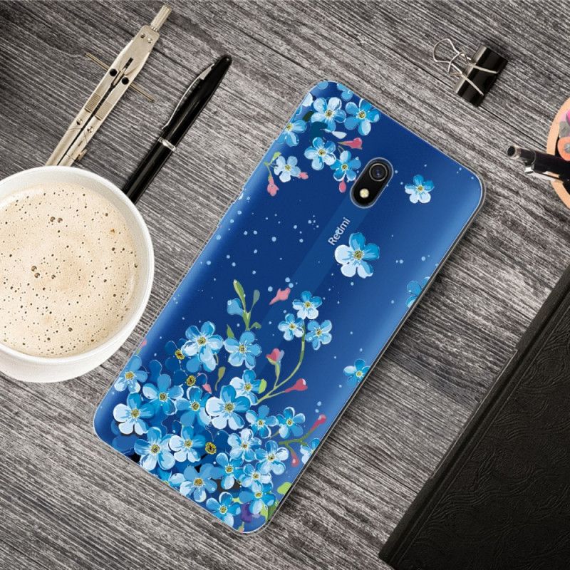 Hülle Für Xiaomi Redmi 8A Strauß Blauer Blumen