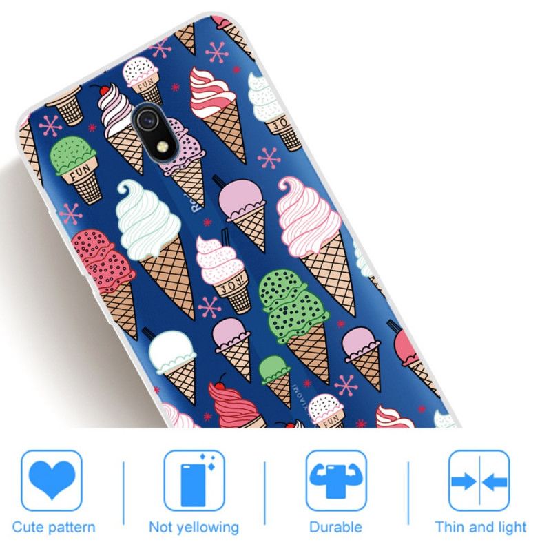 Hülle Xiaomi Redmi 8A Farbiges Sahneeis