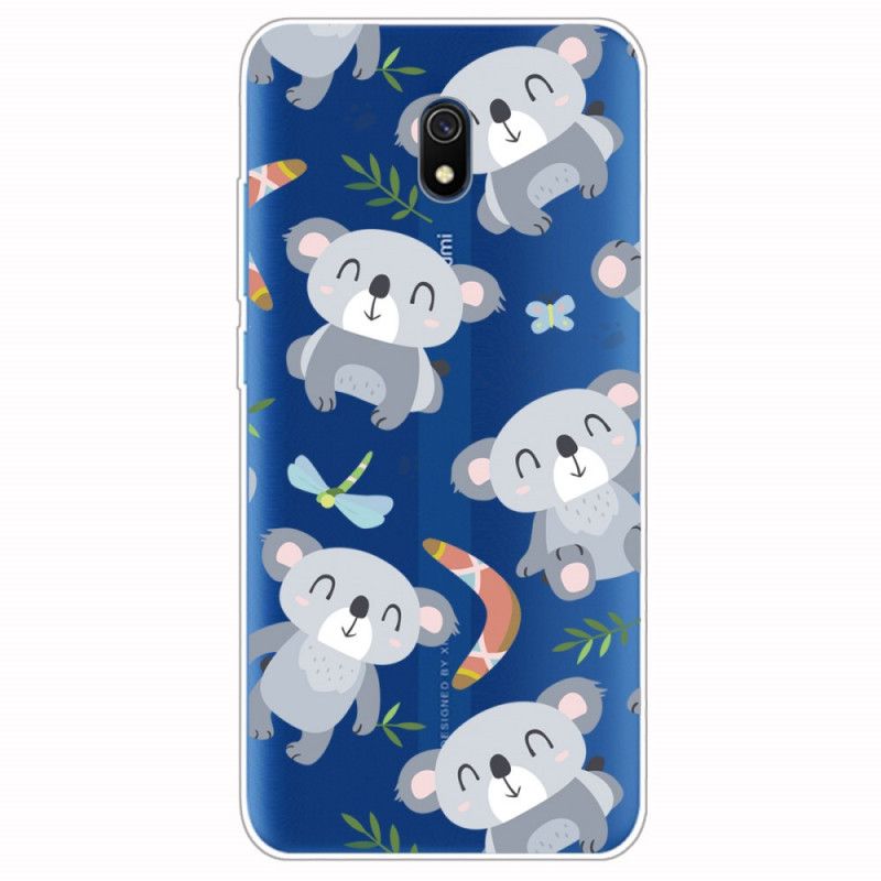 Hülle Xiaomi Redmi 8A Kleine Graue Pandas