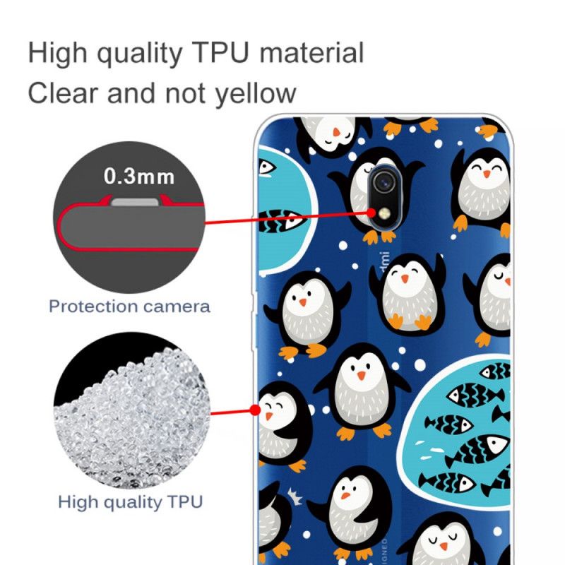 Hülle Xiaomi Redmi 8A Pinguine Und Fische