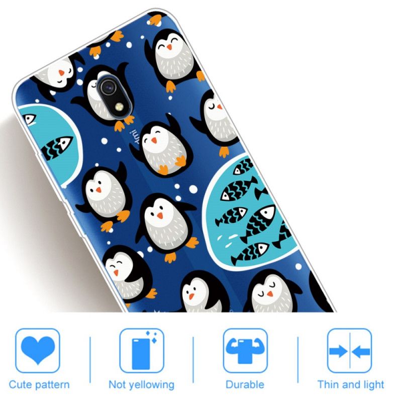 Hülle Xiaomi Redmi 8A Pinguine Und Fische