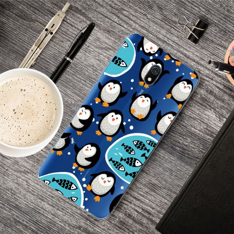 Hülle Xiaomi Redmi 8A Pinguine Und Fische