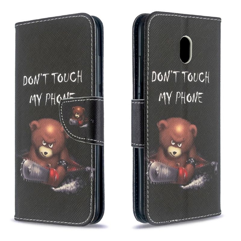 Lederhüllen Für Xiaomi Redmi 8A Gefährlicher Bär