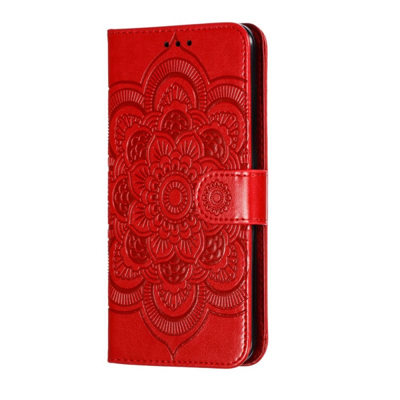 Lederhüllen Für Xiaomi Redmi 8A Grau Gesamtes Mandala