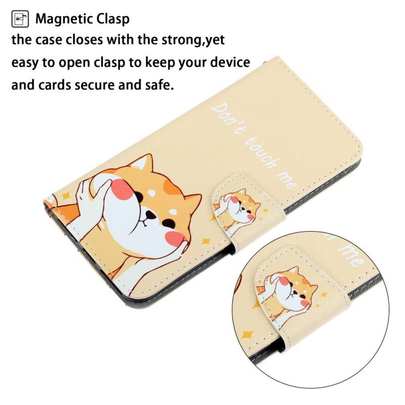 Lederhüllen Für Xiaomi Redmi 8A Katze Fass Mich Nicht Mit Tanga An