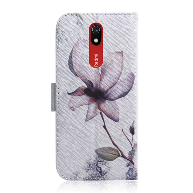 Lederhüllen Xiaomi Redmi 8A Alte Rosenblüte