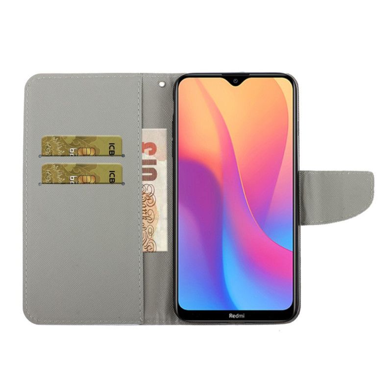 Lederhüllen Xiaomi Redmi 8A Romantische Rose Mit Tanga