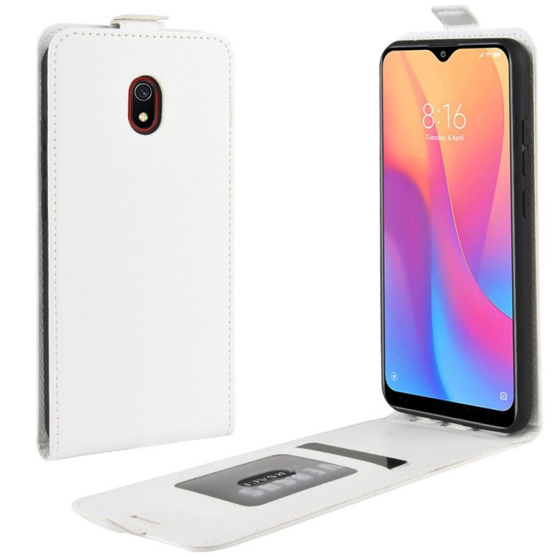 Lederhüllen Xiaomi Redmi 8A Schwarz Faltbarer Ledereffekt