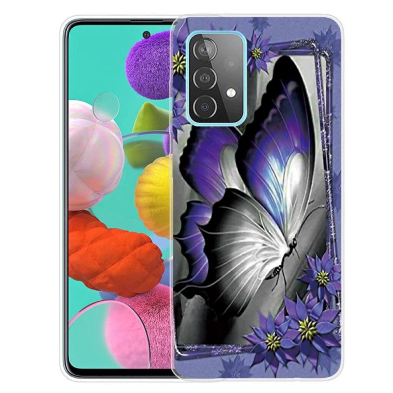 Hülle Für Samsung Galaxy A72 4G / A72 5G Königlicher Schmetterling