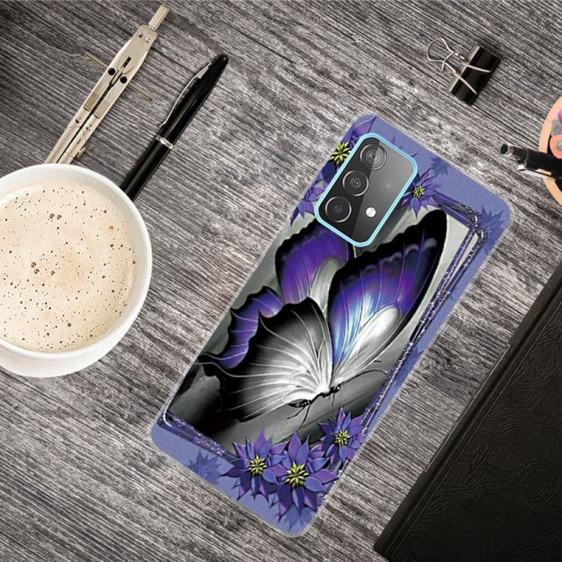 Hülle Für Samsung Galaxy A72 4G / A72 5G Königlicher Schmetterling
