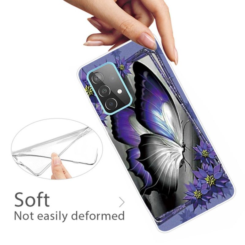 Hülle Für Samsung Galaxy A72 4G / A72 5G Königlicher Schmetterling
