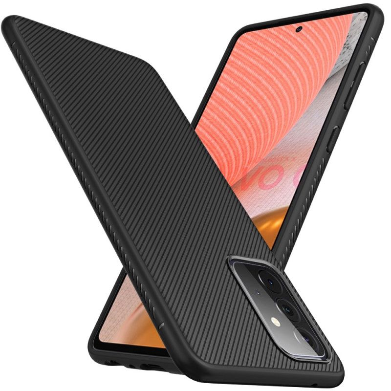 Hülle Für Samsung Galaxy A72 4G / A72 5G Schwarz Jazzserien-Twill