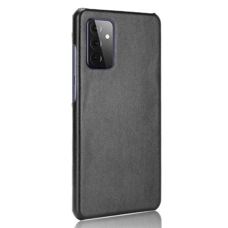 Hülle Für Samsung Galaxy A72 4G / A72 5G Schwarz Performance Lychee Ledereffekt