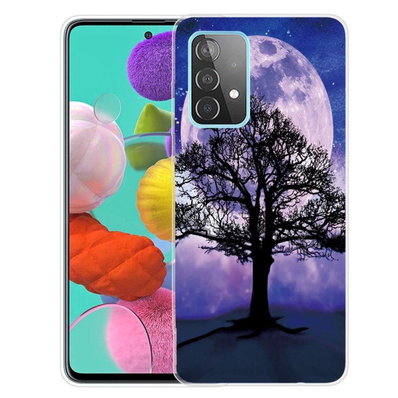 Hülle Samsung Galaxy A72 4G / A72 5G Baum Und Mond