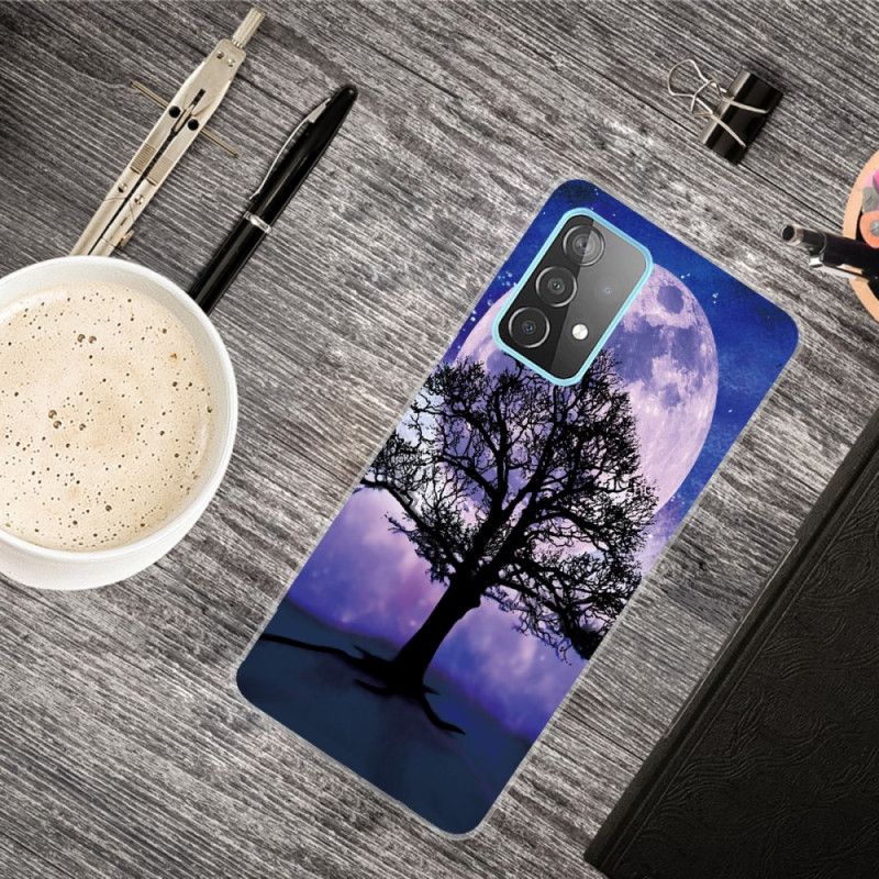 Hülle Samsung Galaxy A72 4G / A72 5G Baum Und Mond