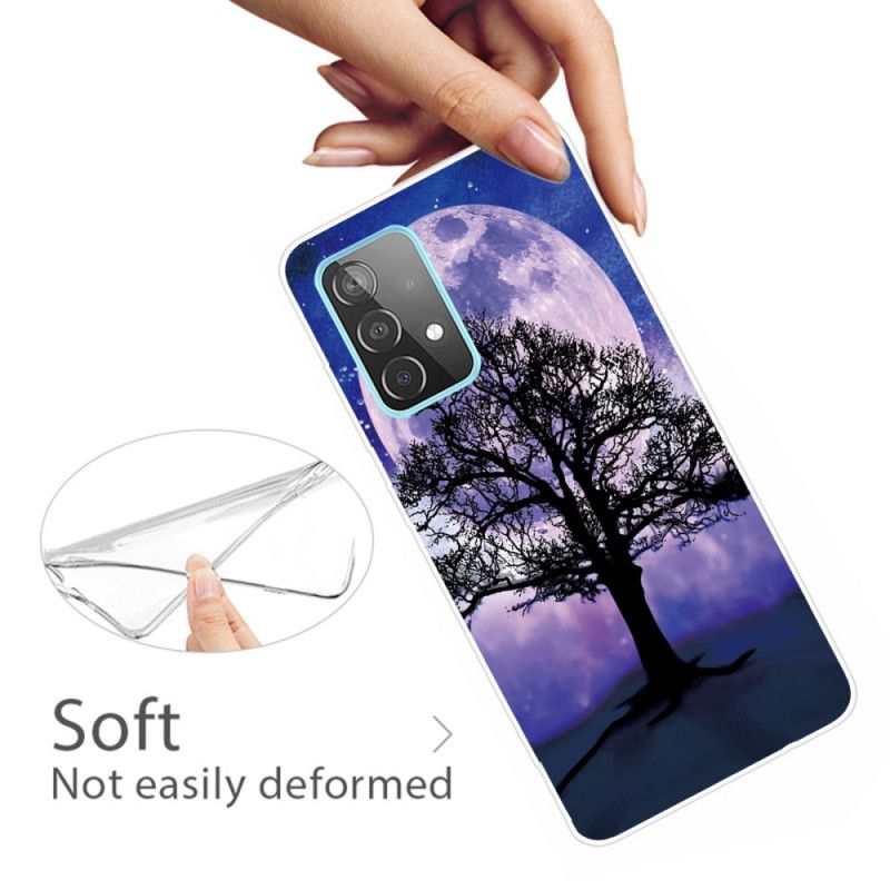 Hülle Samsung Galaxy A72 4G / A72 5G Baum Und Mond