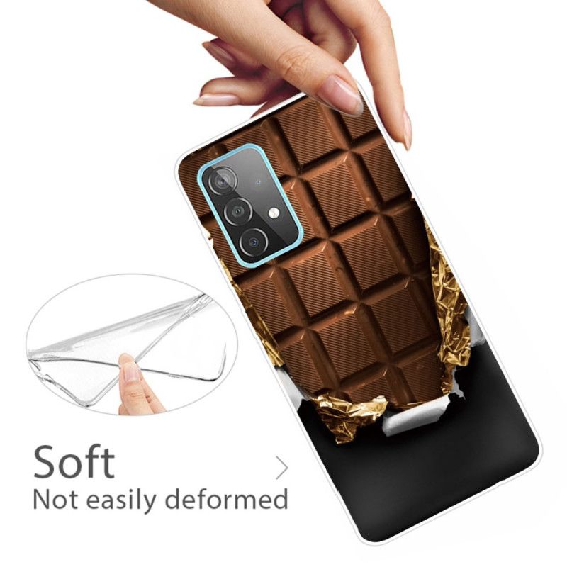 Hülle Samsung Galaxy A72 4G / A72 5G Braun Flexible Schokolade