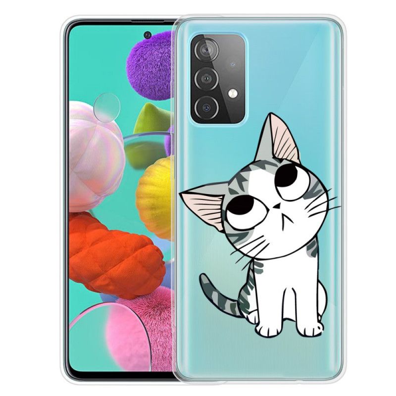 Hülle Samsung Galaxy A72 4G / A72 5G Charmante Katze