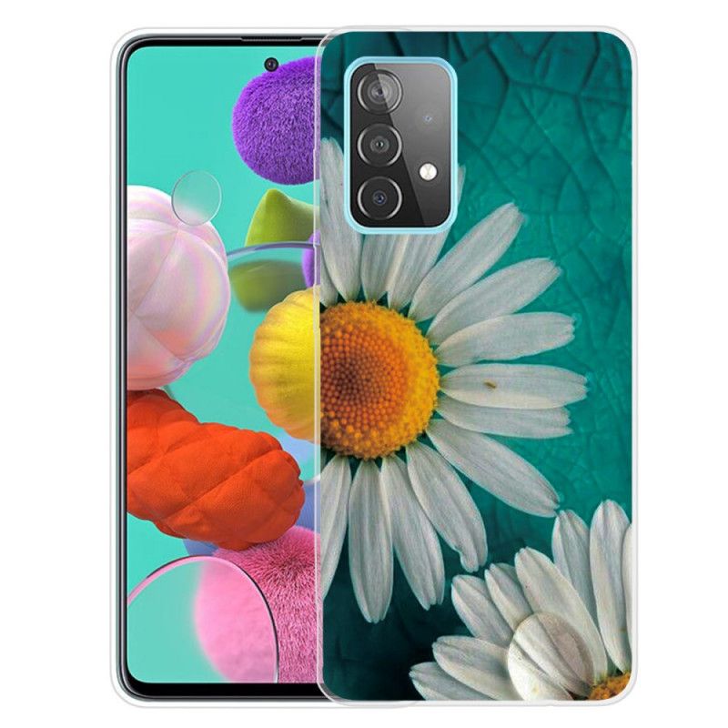 Hülle Samsung Galaxy A72 4G / A72 5G Gänseblümchen