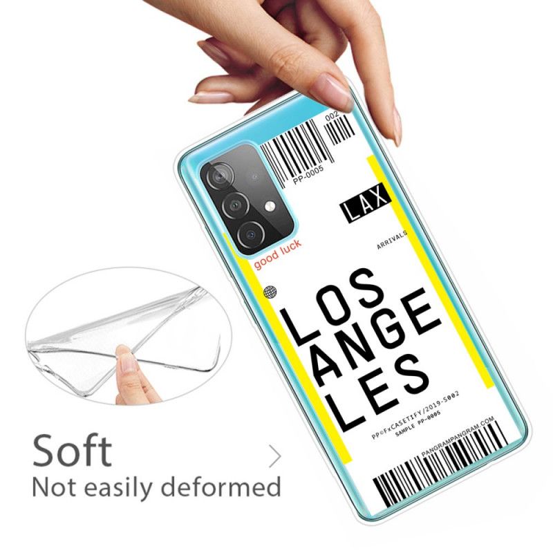 Hülle Samsung Galaxy A72 4G / A72 5G Handyhülle Bordkarte Nach Los Angeles