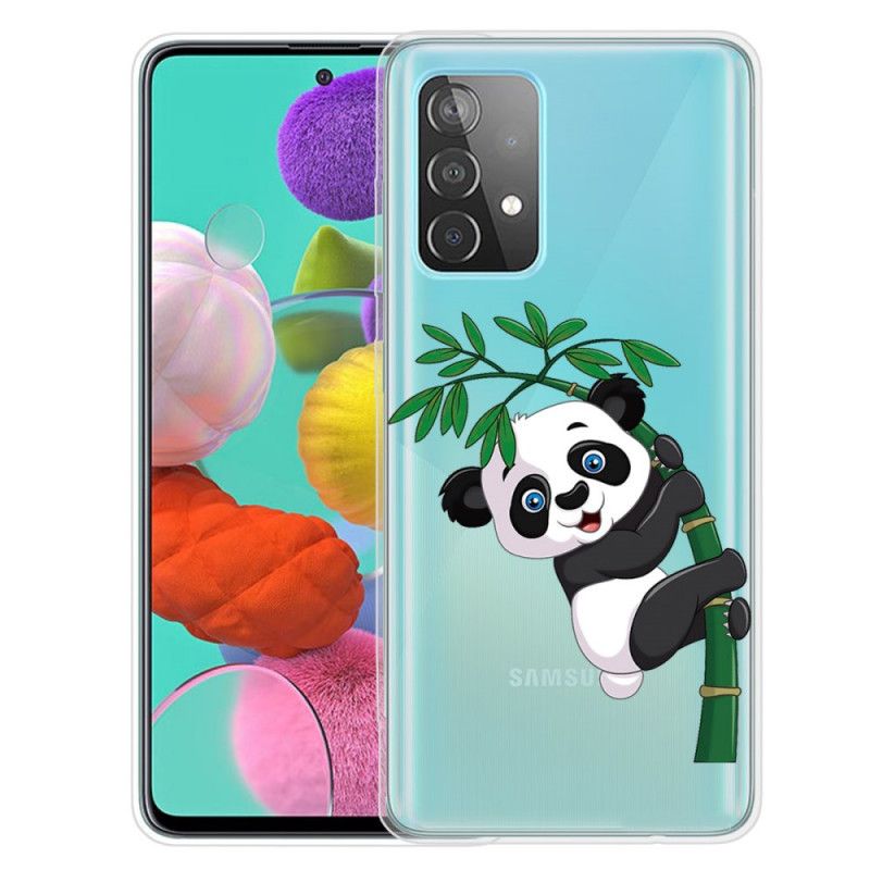 Hülle Samsung Galaxy A72 4G / A72 5G Handyhülle Panda Auf Bambus