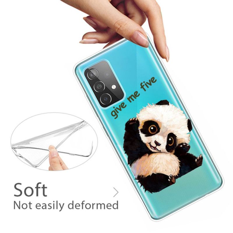 Hülle Samsung Galaxy A72 4G / A72 5G Handyhülle Panda. Gib Mir Fünf