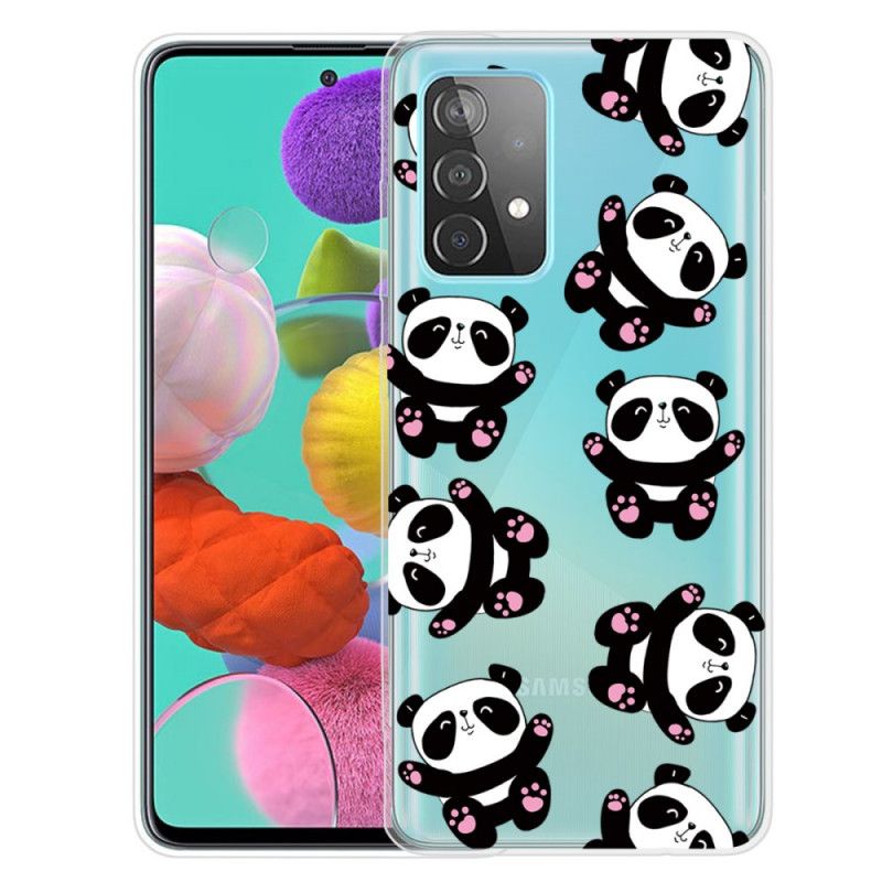 Hülle Samsung Galaxy A72 4G / A72 5G Handyhülle Top-Spaß-Pandas