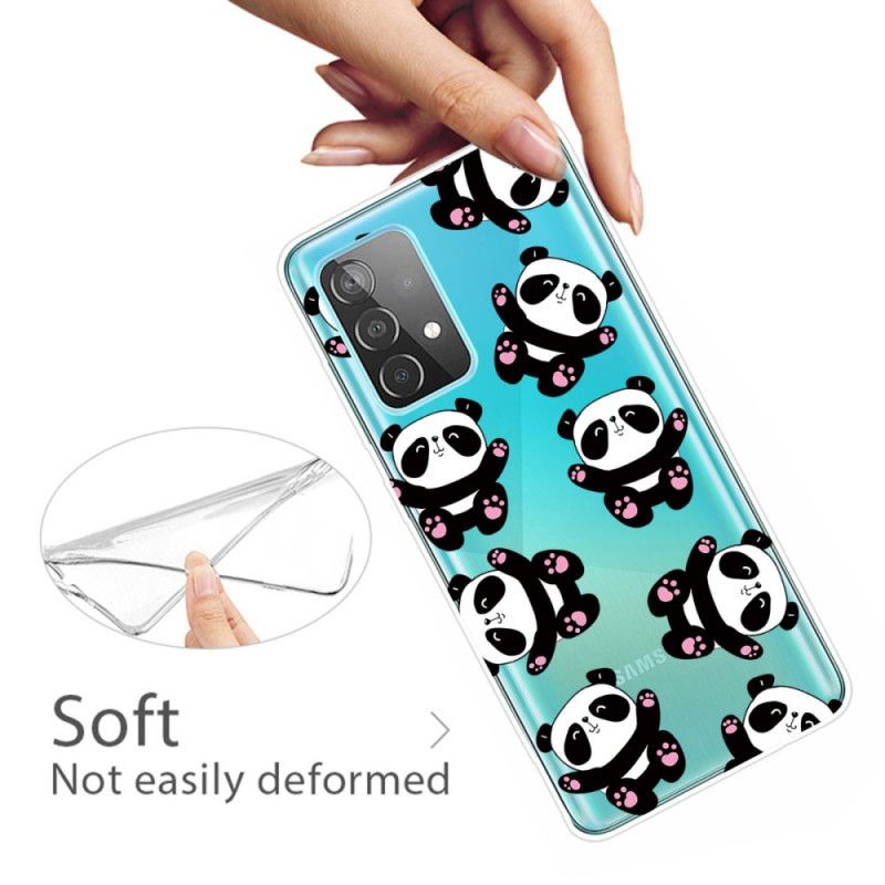 Hülle Samsung Galaxy A72 4G / A72 5G Handyhülle Top-Spaß-Pandas