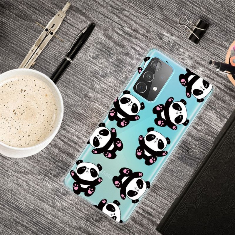 Hülle Samsung Galaxy A72 4G / A72 5G Handyhülle Top-Spaß-Pandas