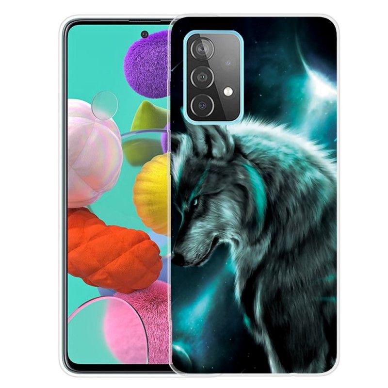 Hülle Samsung Galaxy A72 4G / A72 5G Königlicher Wolf