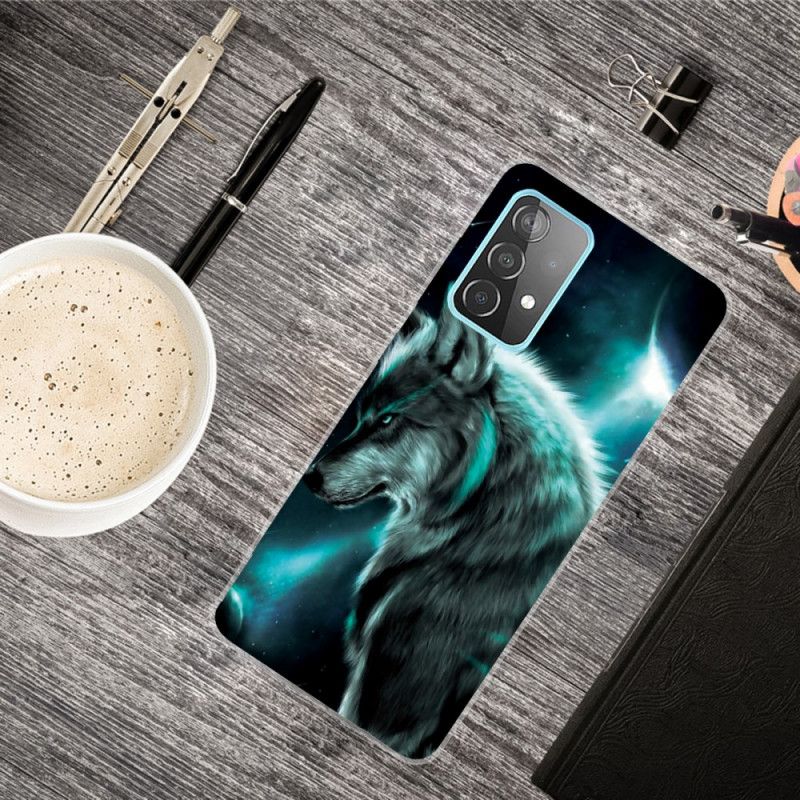 Hülle Samsung Galaxy A72 4G / A72 5G Königlicher Wolf