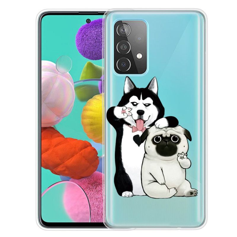 Hülle Samsung Galaxy A72 4G / A72 5G Lustige Hunde