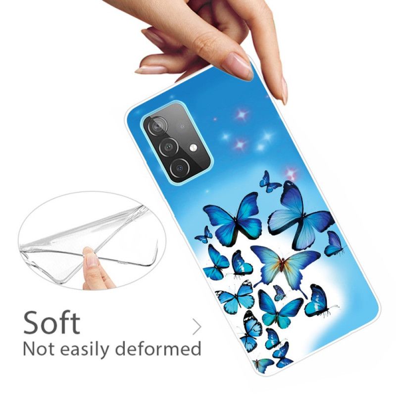 Hülle Samsung Galaxy A72 4G / A72 5G Schmetterlinge Schmetterlinge
