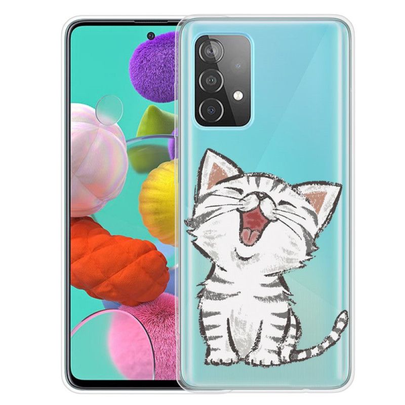 Hülle Samsung Galaxy A72 4G / A72 5G Süße Katze