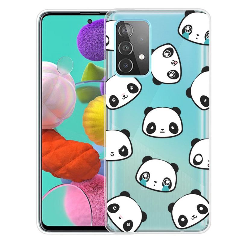 Hülle Samsung Galaxy A72 4G / A72 5G Transparente Sentimentale Pandas