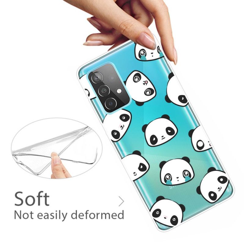 Hülle Samsung Galaxy A72 4G / A72 5G Transparente Sentimentale Pandas