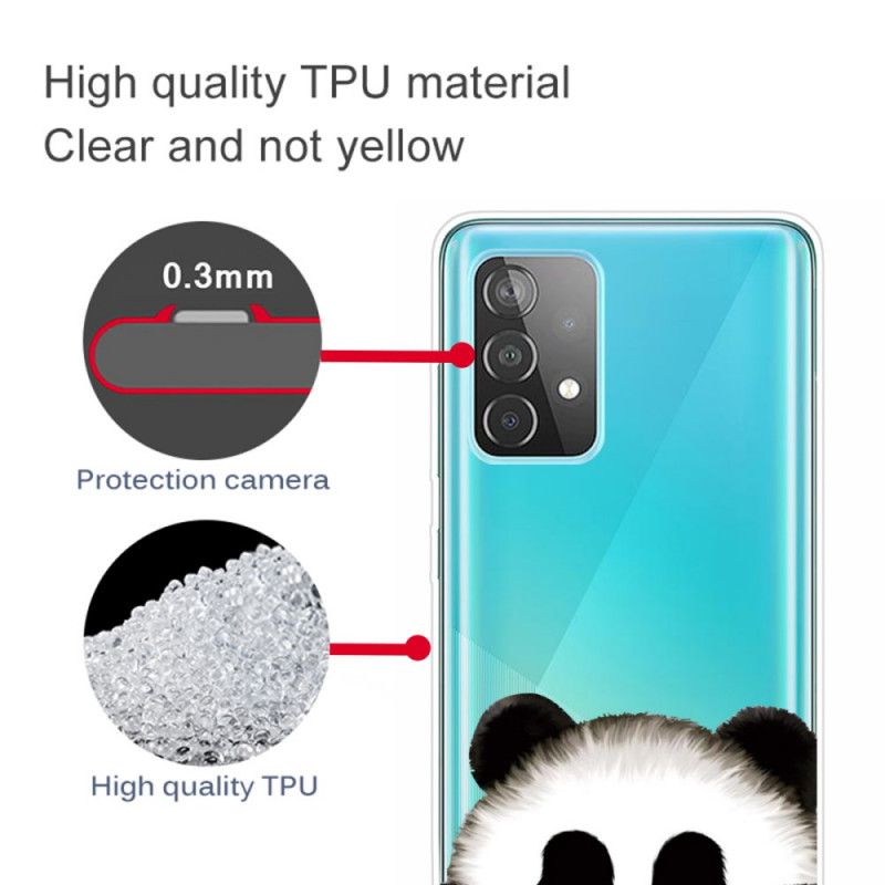 Hülle Samsung Galaxy A72 4G / A72 5G Transparenter Panda