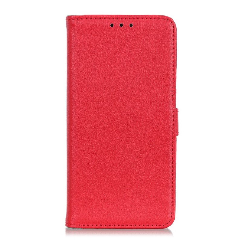 Lederhüllen Samsung Galaxy A72 4G / A72 5G Rot Klassisches Litschi-Kunstleder