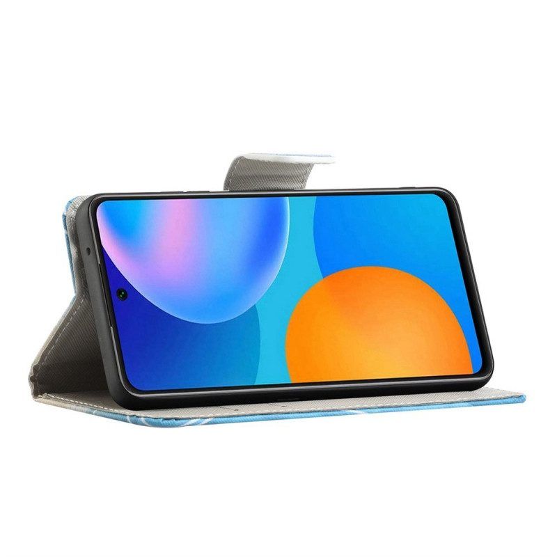 Flip Case Für Samsung Galaxy M53 5G Bleib Ruhig Und Strahle
