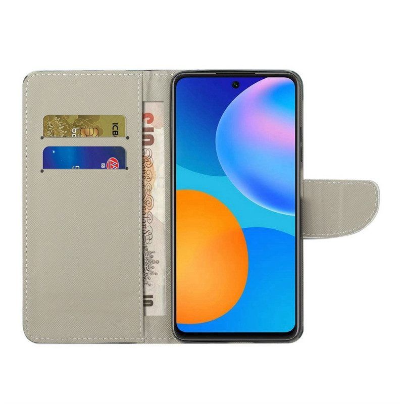 Flip Case Für Samsung Galaxy M53 5G Bleib Ruhig Und Strahle