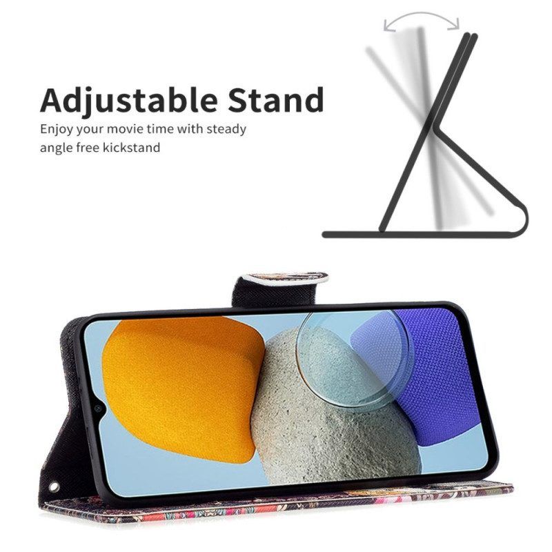 Flip Case Für Samsung Galaxy M53 5G Indischer Elefant