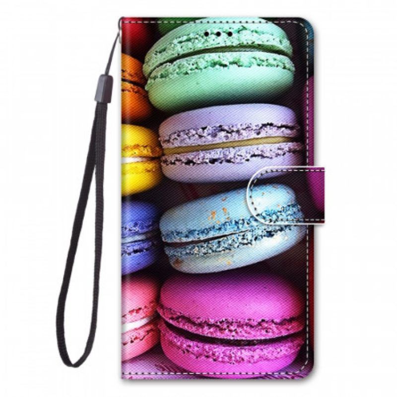 Flip Case Für Samsung Galaxy M53 5G Macarons