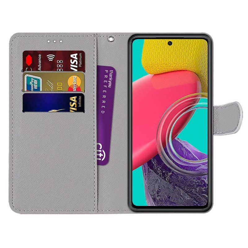 Flip Case Für Samsung Galaxy M53 5G Macarons