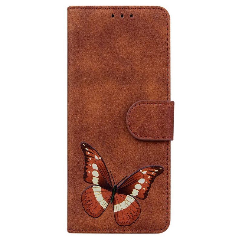 Flip Case Für Samsung Galaxy M53 5G Schmetterling